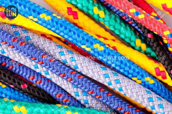 Kilang borong polypropylene nilon polyester double braided rope