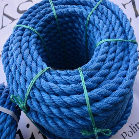 Borong 3 helai PP biru tali polipropilena tali marin untuk memancing dan tambatan
